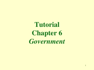 Tutorial Chapter 6 Government