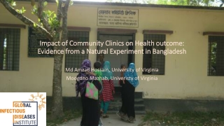 Impact of Community Clinics on Health outcome: Evidence from a Natural Experiment in Bangladesh