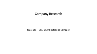 Company Research