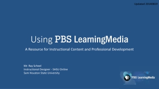 Using PBS LearningMedia