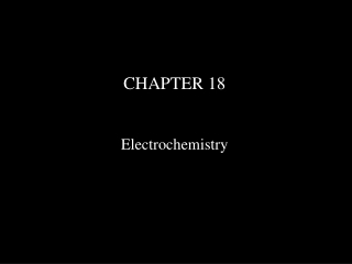 CHAPTER 18 Electrochemistry