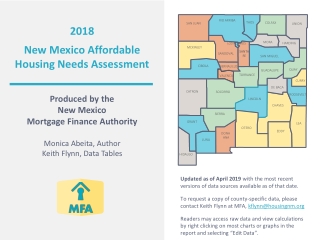 2018 New Mexico Affordable Housing Needs Assessment Produced by the New Mexico