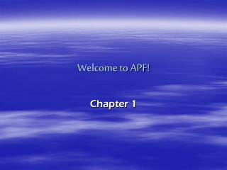 Welcome to APF!