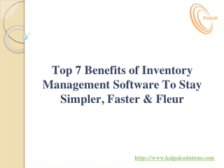 India’s Best Inventory Management Software Company in Pune| Kalpak Solutions