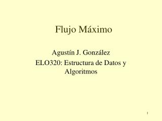 Flujo Máximo