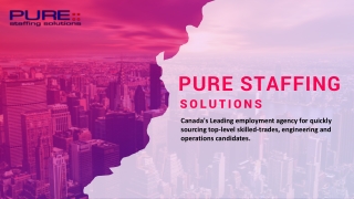 Pure Staffing Solutions | Permanent & Temporary Jobs in Canada