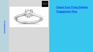 Classic Four Prong Solitaire Engagement Ring