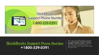 QuickBooks Support Phone Number 1800-329-0391