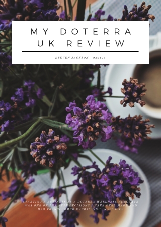 My Doterra UK review, if you want to be a Doterra Wellness Advocate