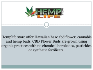 Cbd hemp flower online