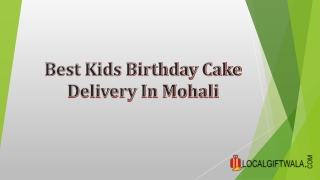 Best kids Birthday Cake Delivery in Mohali