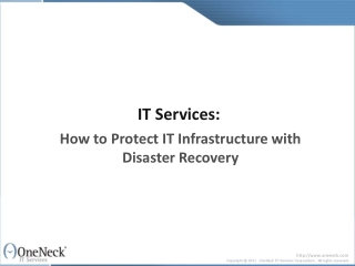 IT Services: How to Protect IT Infrastructure with Disaster