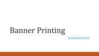 Custom Banner Printing