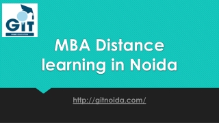 MBA Distance learning in Noida