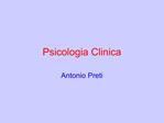 Psicologia Clinica