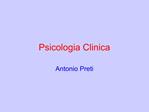 Psicologia Clinica