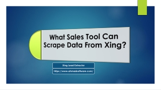 What Software Can Automatically Extract Data From Xing?
