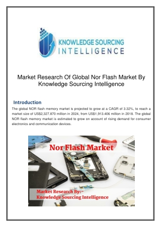 NOR Flash Market | Industry Report | Forecasts till 2024