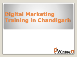 Digital Marketing Training in Chandigarh