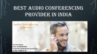 Best Audio Conferencing Provider in India