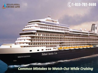 Common Mistakes to Watch-Out While Cruising