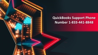 QuickBooks Support Phone Number 1-833-441-8848