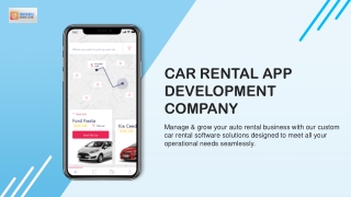 Car Rental App Development Services