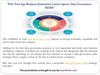 Why New-Age Business Enterprises Cannot Ignore Data Governance MDM?