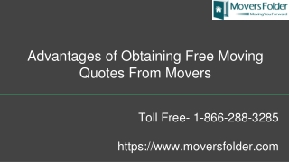 Advantages Of Obtaining Free Moving Quotes From Movers