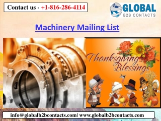  Machinery Mailing List