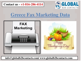 Greece Fax Marketing Data
