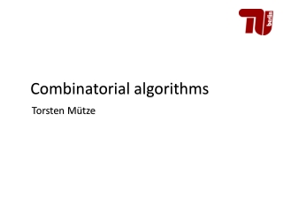 Combinatorial algorithms