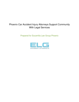 Phoenix Car Accident Injury Attorneys