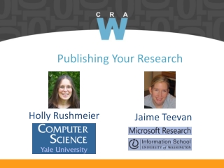 Publishing Your Research