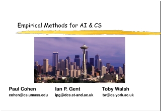 Empirical Methods for AI & CS