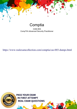 CAS-003 Dumps - Pass4sure CompTIA Question Answer - RealExamCollection - 2019