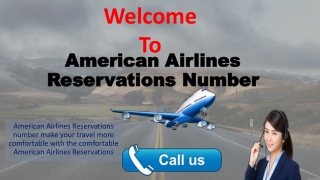 American Airlines Reservations numbers