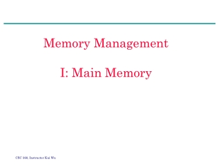 PPT - Memory Management I: Main Memory PowerPoint Presentation, free ...
