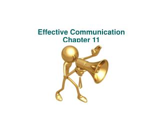 Effective Communication Chapter 11