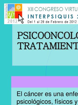 PSICOONCOLOGÍA: PRIMERA LÍNEA DE TRATAMIENTO EN PACIENTES ONCOLÓGICOS