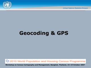 Geocoding &amp; GPS