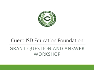 Cuero ISD Education Foundation