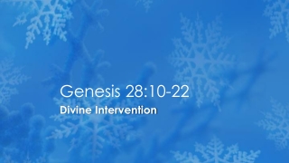 Genesis 28:10-22