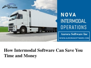 How Intermodal Software Can Save You Time and Money