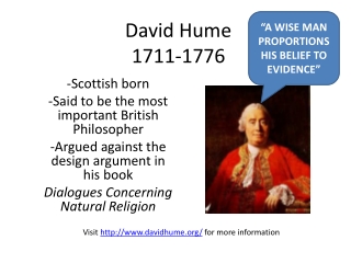 David Hume 1711-1776
