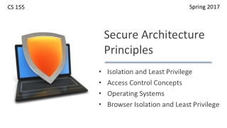 Secure Architecture Principles