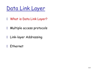 Data Link Layer