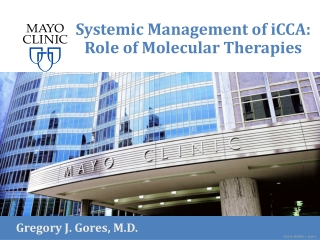 Systemic Management of iCCA: Role of Molecular Therapies