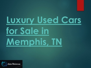 Luxury Used Cars for Sale