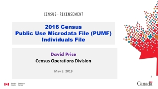 David Price Census Operations Division May 8, 2019